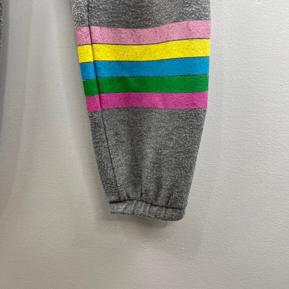 CHASER Gray Elastic Drawstring Waist Pull On Casual Cropped Joggers Sz M Medium - Picture 5 of 7